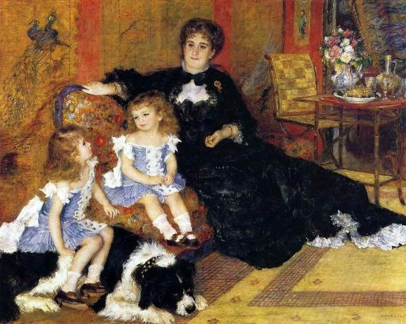 Madame Charpentier con bambini   Pierre Auguste Renoir