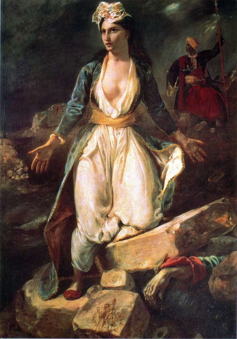 La Grecia sulle rovine di Missolungi   Eugene Delacroix