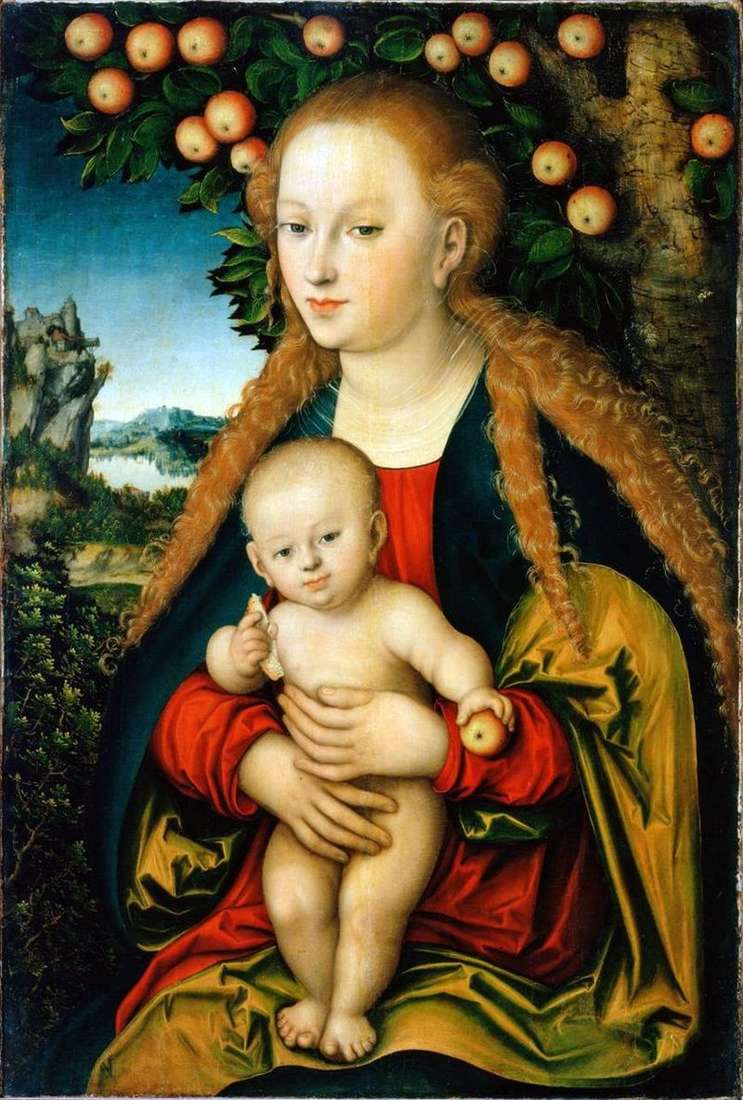 Madonna col Bambino sotto un melo   Lukas Cranach