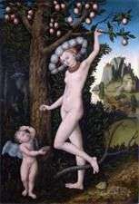 Cupido offeso e Venere   Lukas Cranach