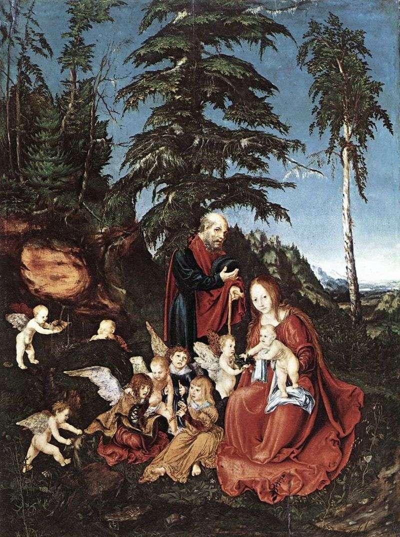 Riposo durante la fuga in Egitto   Lucas Cranach