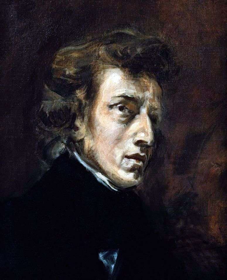 Ritratto di Frederic Chopin   Eugene Delacroix