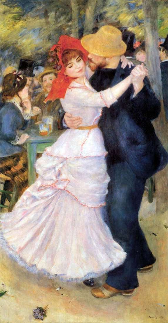 Dance in Bougival   Pierre Auguste Renoir