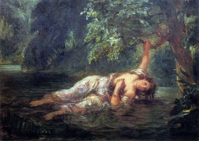 Morte di Ofelia   Eugene Delacroix