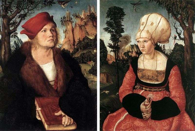 Ritratti di Johannes Kuspinian e sua moglie   Lukas Cranach