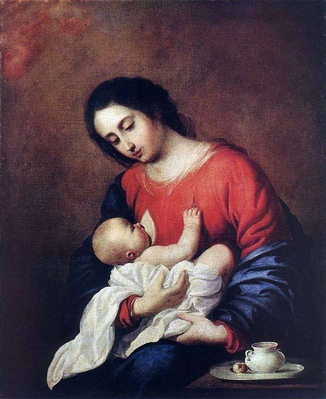 Madonna col Bambino   Francisco de Zurbaran