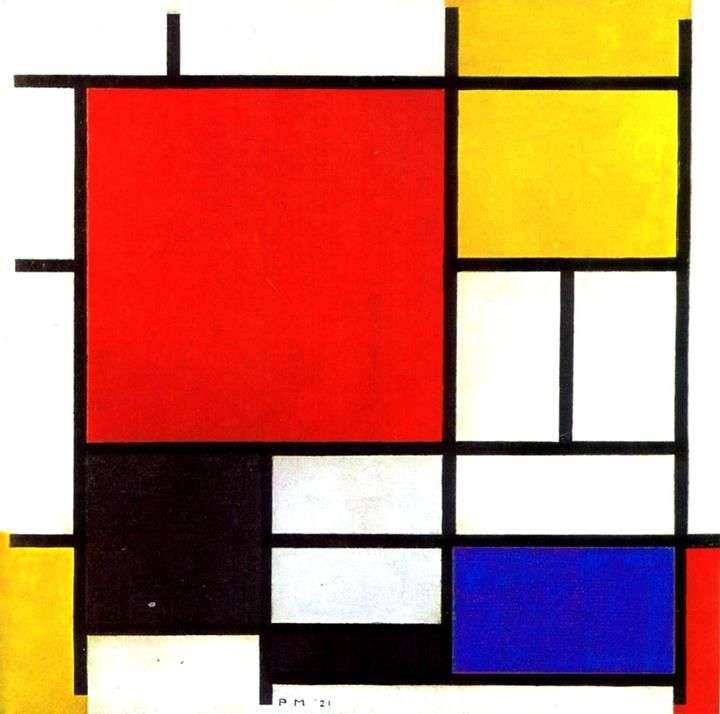 Rosso, giallo, blu e nero   Peter Cornelis Mondrian