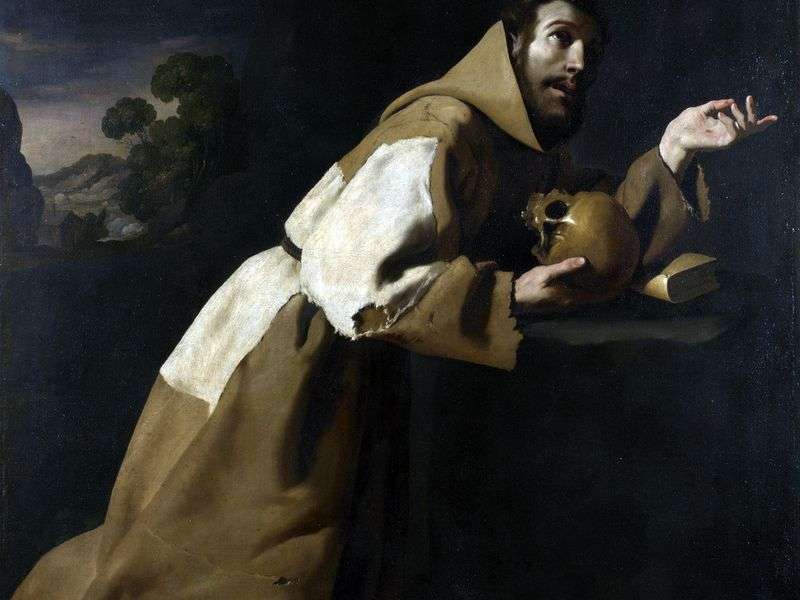 Preghiera di San Francesco   Francisco de Zurbaran