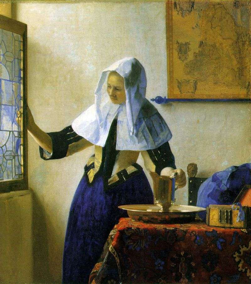 Giovane donna con una brocca dacqua   Jan Vermeer