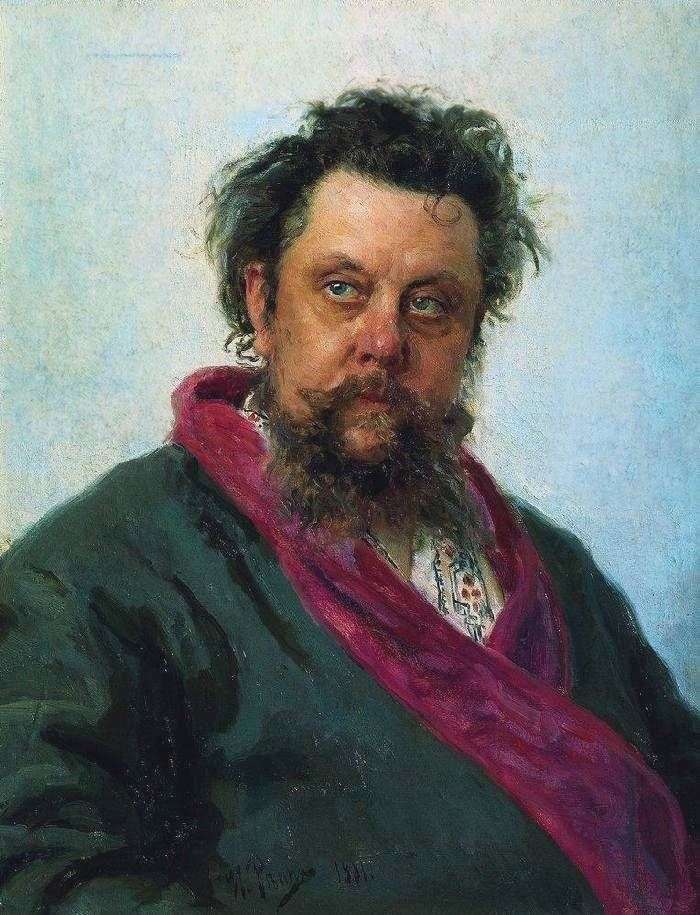 Ritratto del compositore M. P. Mussorgsky   Ilya Repin
