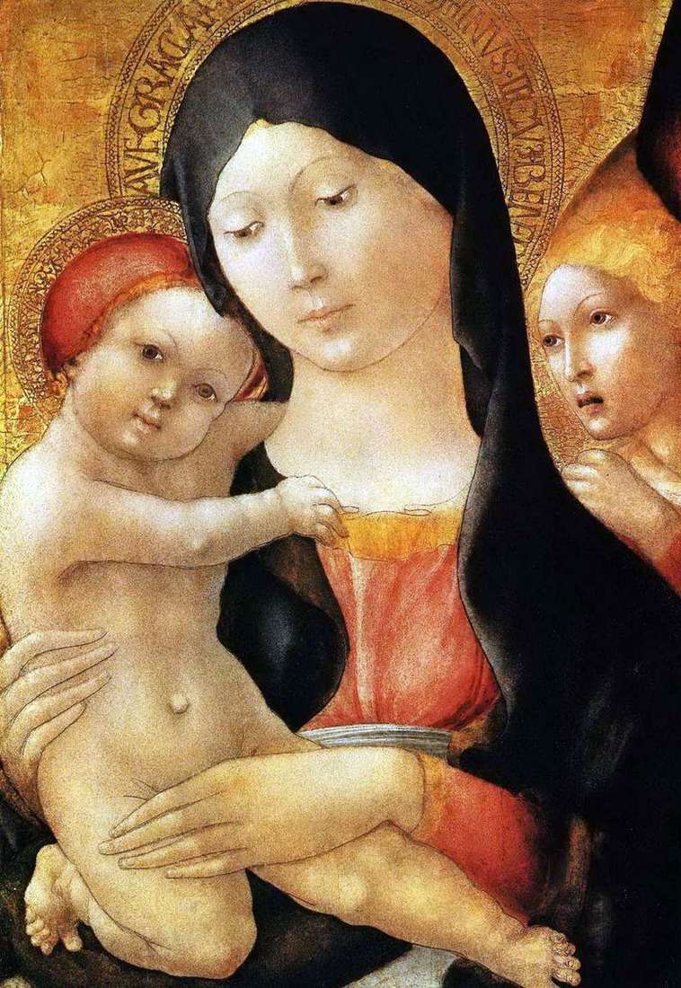 Maria con il bambino e langelo   Liberale da Verona