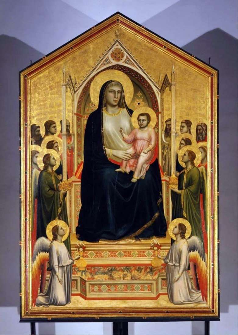 Madonna col Bambino e angeli (Madonna Onisanti)   Giotto