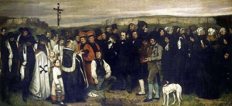 Funerale a Ornan   Gustave Courbet