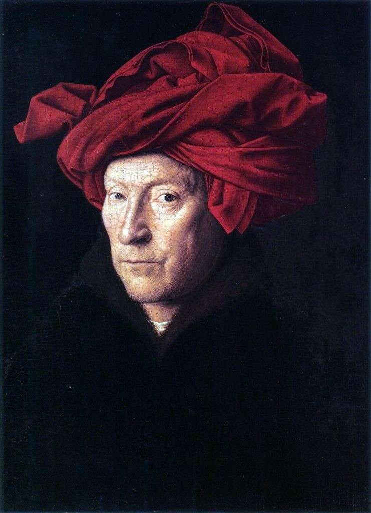 Ritratto di un uomo con un turbante rosso   Jan van Eyck