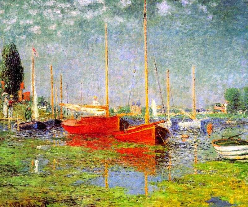 Barche rosse in Argenteuil   Claude Monet