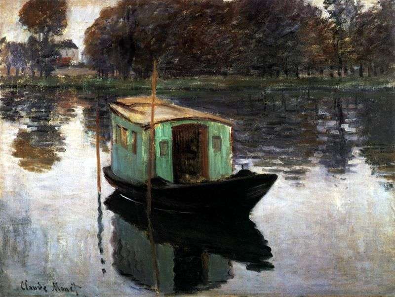 Studio Boat   Claude Monet