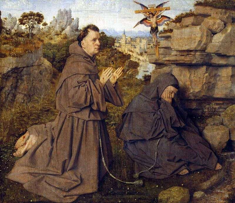 Stigmatizzazione di San Francesco   Jan van Eyck
