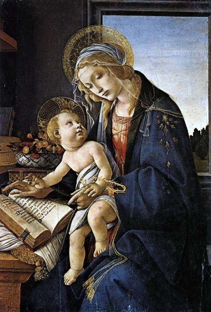 Madonna con un libro   Sandro Botticelli