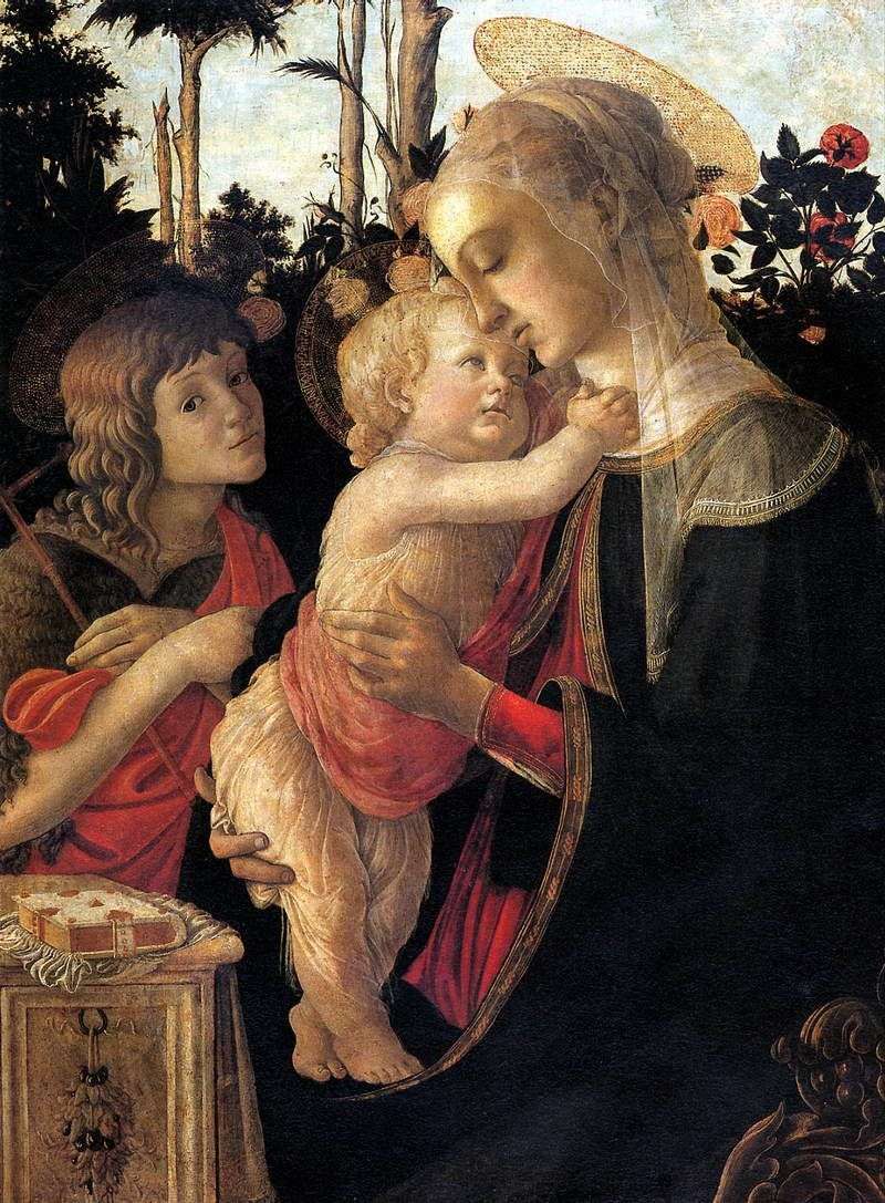 Madonna col Bambino e Giovanni Battista   Sandro Botticelli