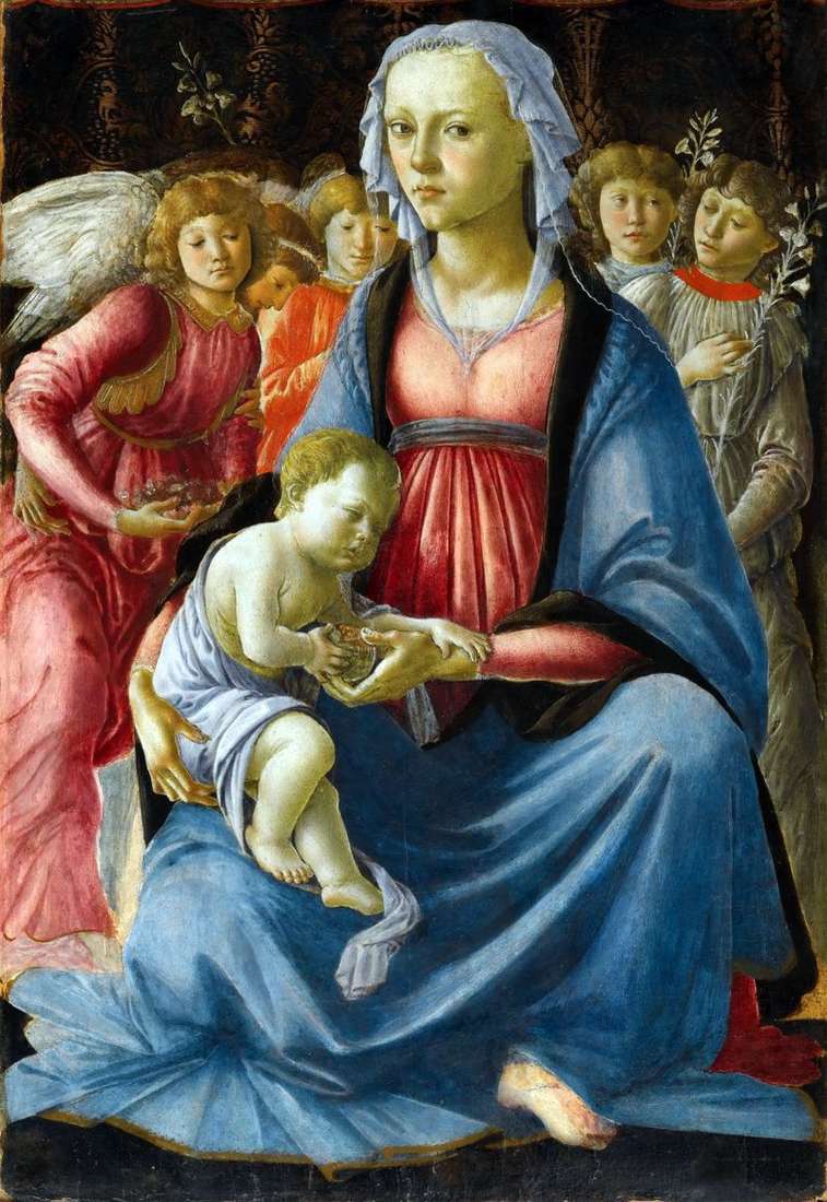 Madonna col Bambino e cinque angeli   Sandro Botticelli