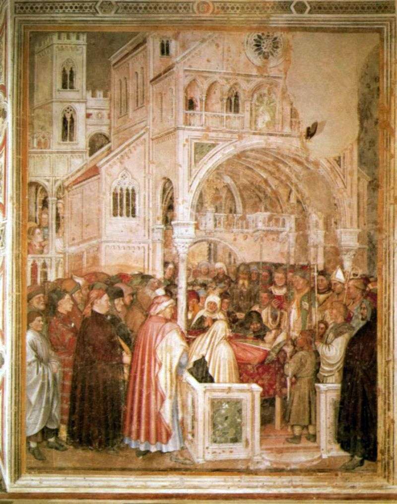 Santa Lucia sul suo letto di morte. 1379 84   Altiquiero da Zevio