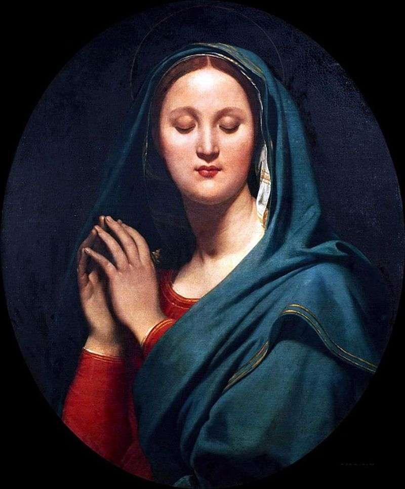 Vergine in un velo blu   Jean Auguste Dominique Ingres