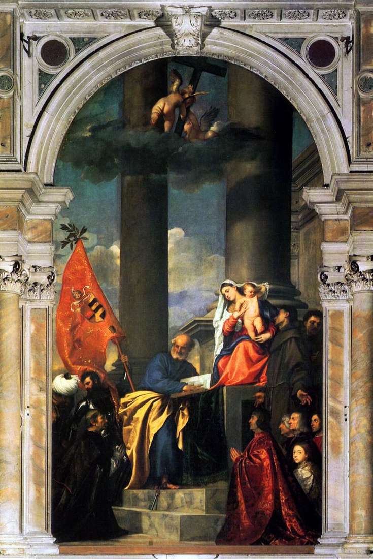 Madonna della famiglia Pesaro   Tiziano Vecellio
