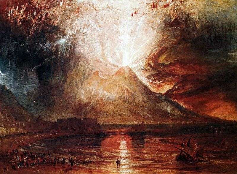 Leruzione del Vesuvio   William Turner