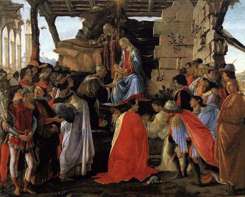 Adorazione dei Magi. Altare Zanobi   Sandro Botticelli