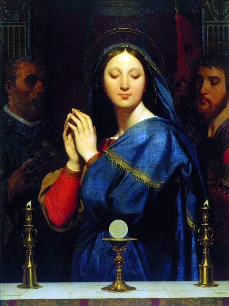 Madonna davanti alla ciotola della comunione   Jean Auguste Dominique Ingres