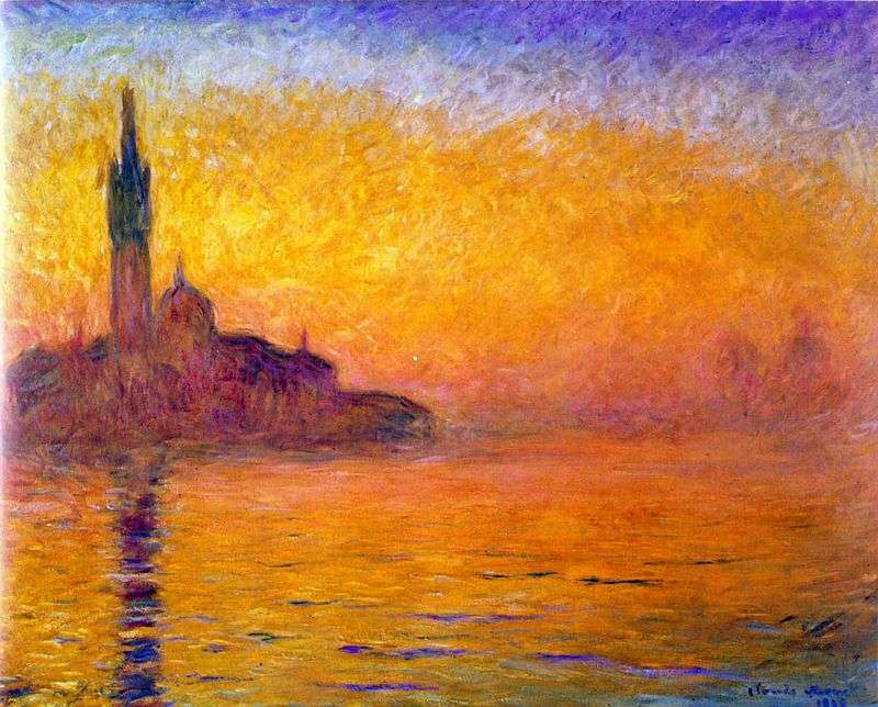 Twilight. Venezia   Claude Monet