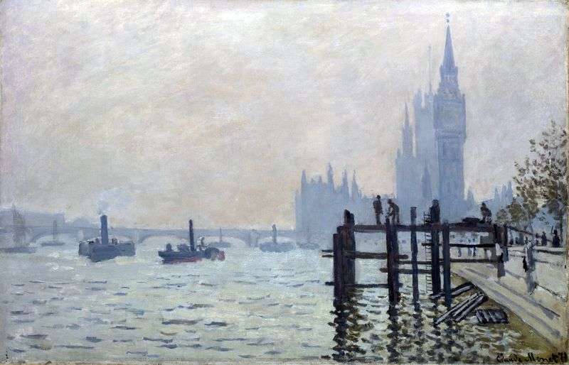 Tamigi, Westminster   Claude Monet