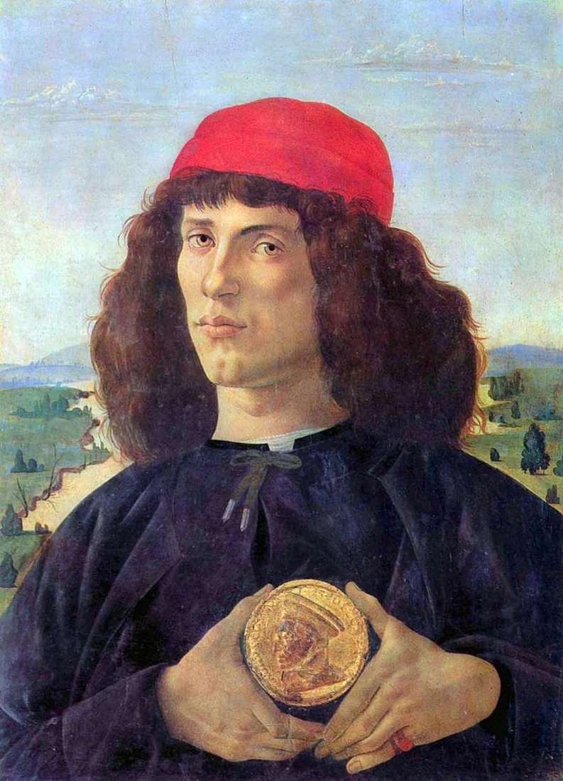 Ritratto di un uomo con una medaglia   Sandro Botticelli