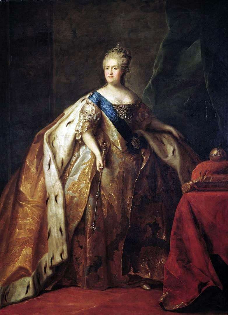 Ritratto dellImperatrice Caterina II   Pietro Drozhdin