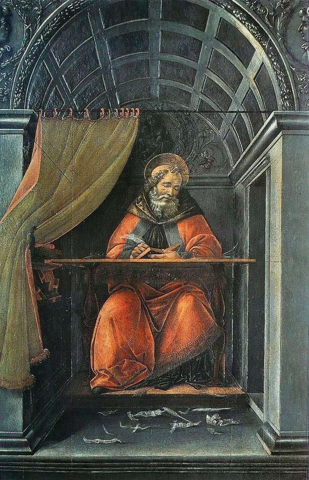 SantAgostino, scrivendo nella sua cella   Sandro Botticelli
