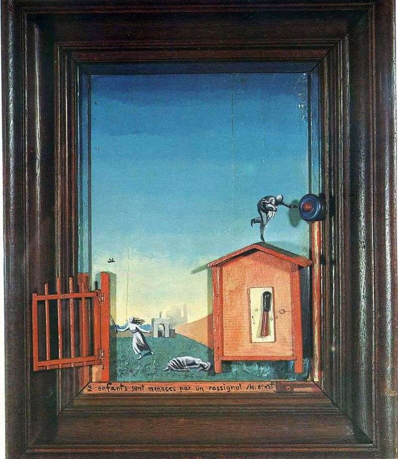 Due bambini e un usignolo   Max Ernst