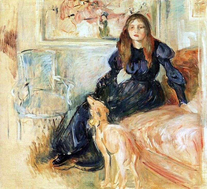 Julie Manet e il suo levriero Laerte   Berthe Morisot