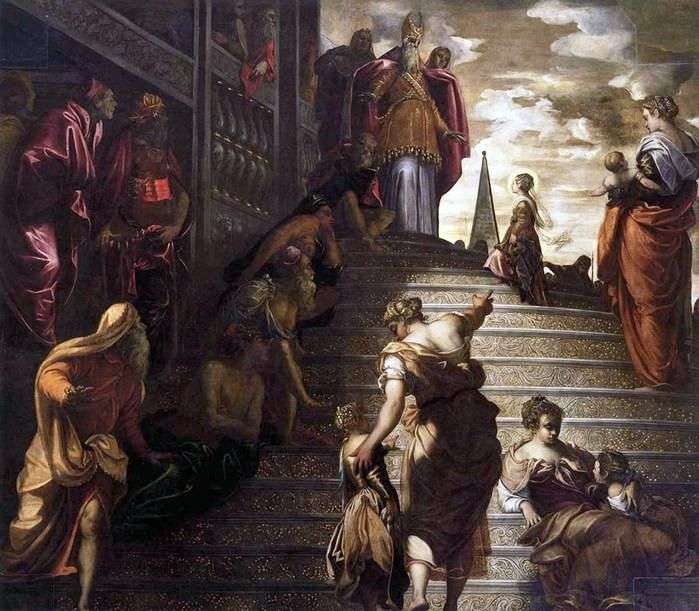 Introduzione di Maria al tempio   Jacopo Tintoretto