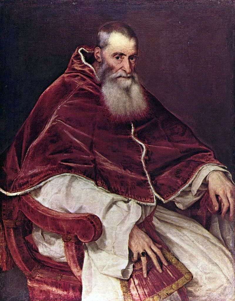Ritratto di Paolo III   Tiziano Vecellio