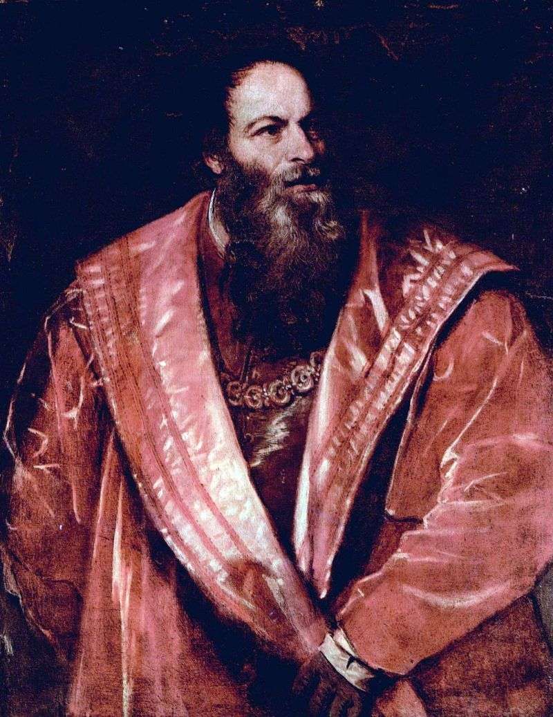 Ritratto di Pietro Aretino   Tiziano Vecellio