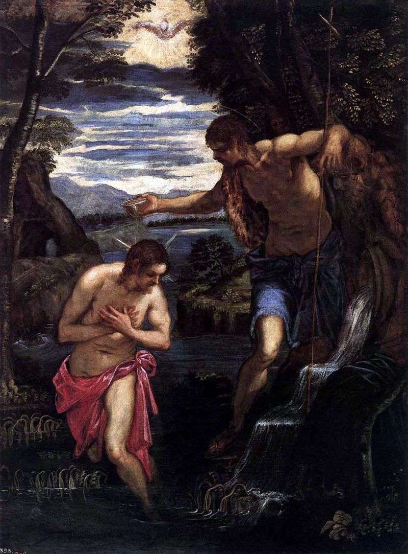 Battesimo di Cristo   Jacopo Tintoretto