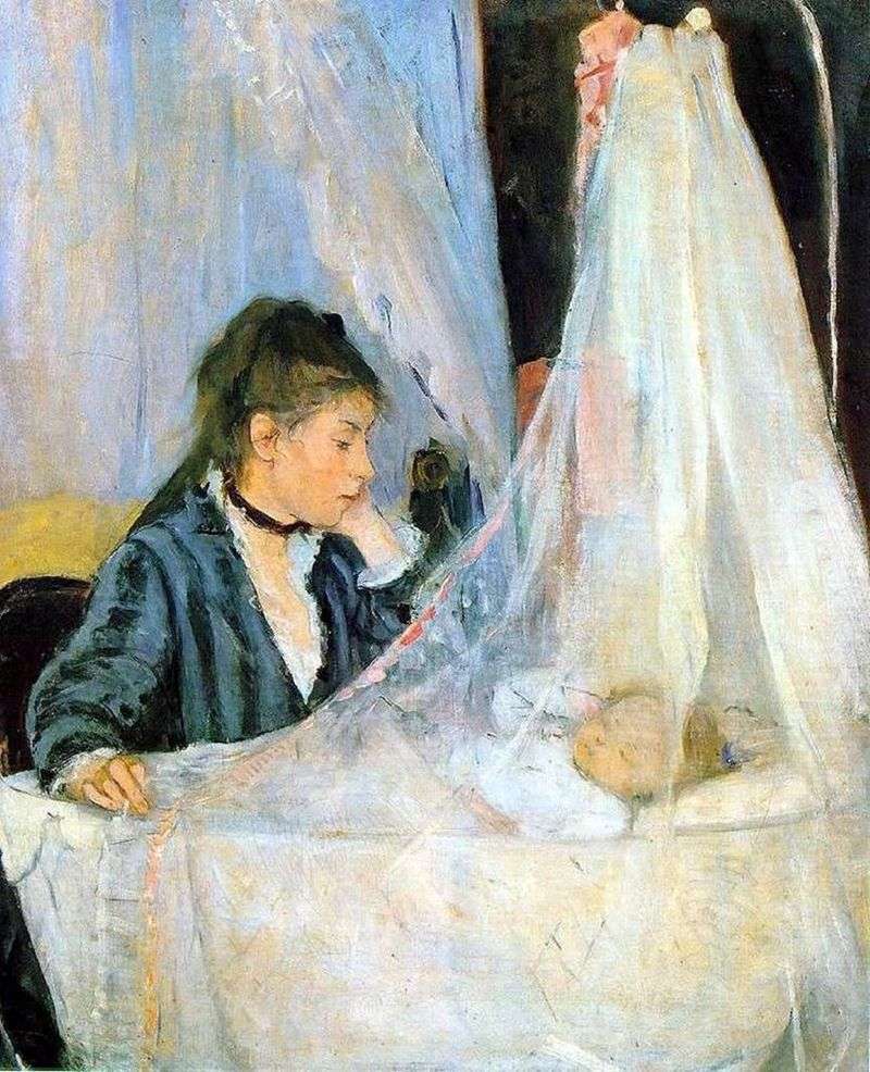 Alla culla   Berthe Morisot