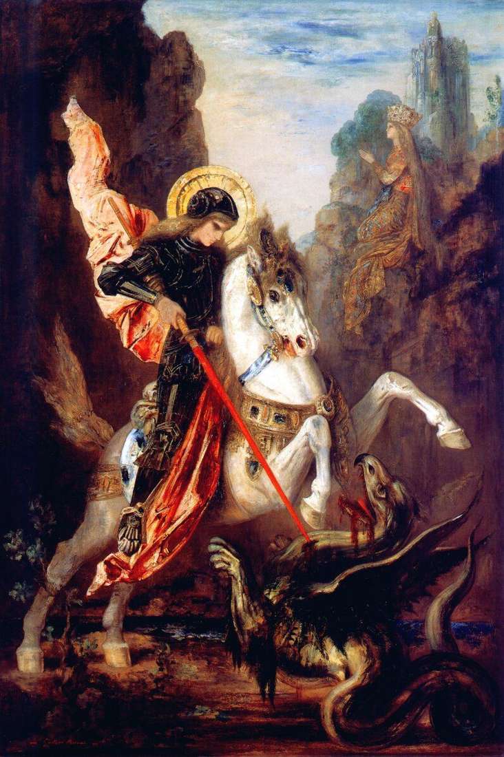 San Giorgio e il drago   Gustave Moreau