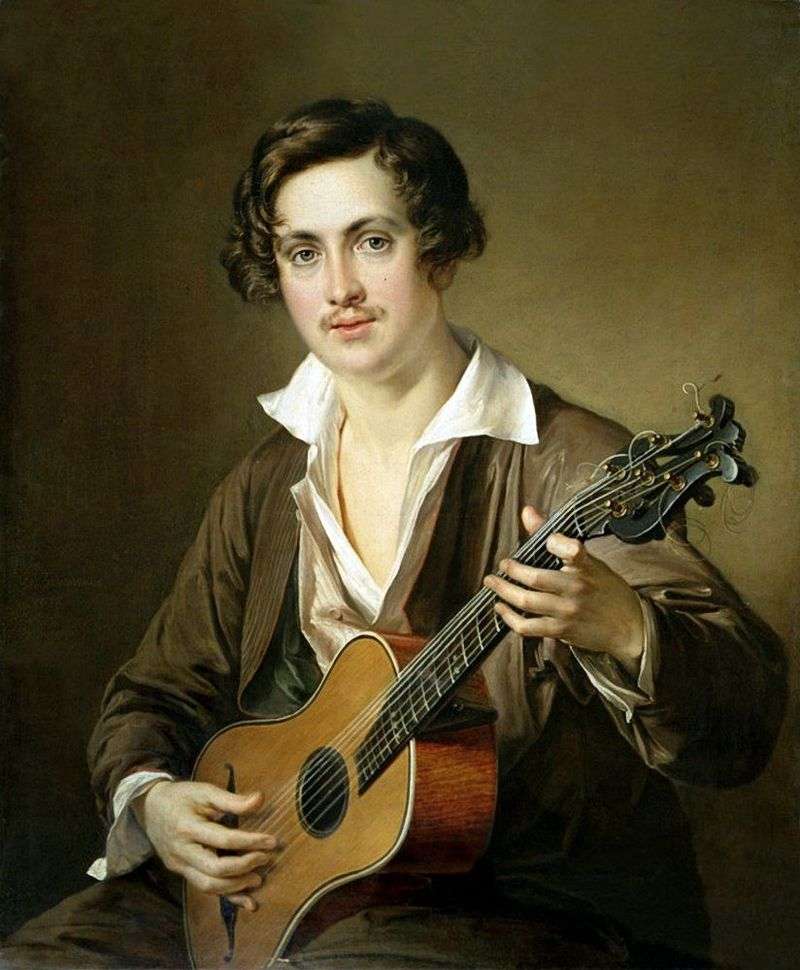 Chitarrista (ritratto di Morkov)   Vasily Tropinin