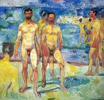Uomini sulla spiaggia   Edvard Munch
