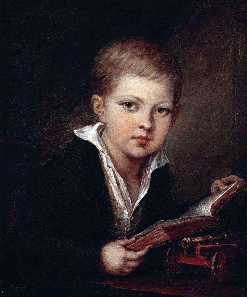 Ritratto del principe M. A. Obolensky come un bambino   Vasily Tropinin