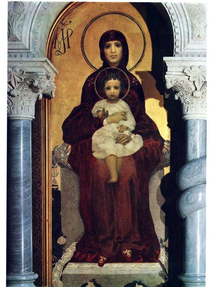 Vergine con bambino   Mikhail Vrubel