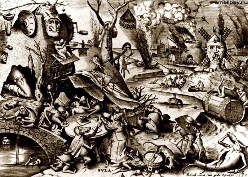 Gola. Incisione   Peter Bruegel