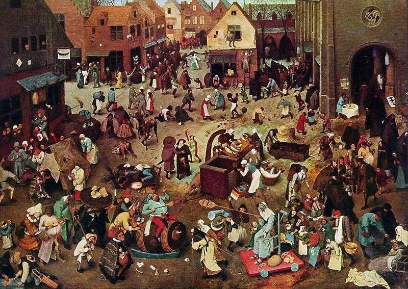 Carnevale e digiuno   Peter Bruegel