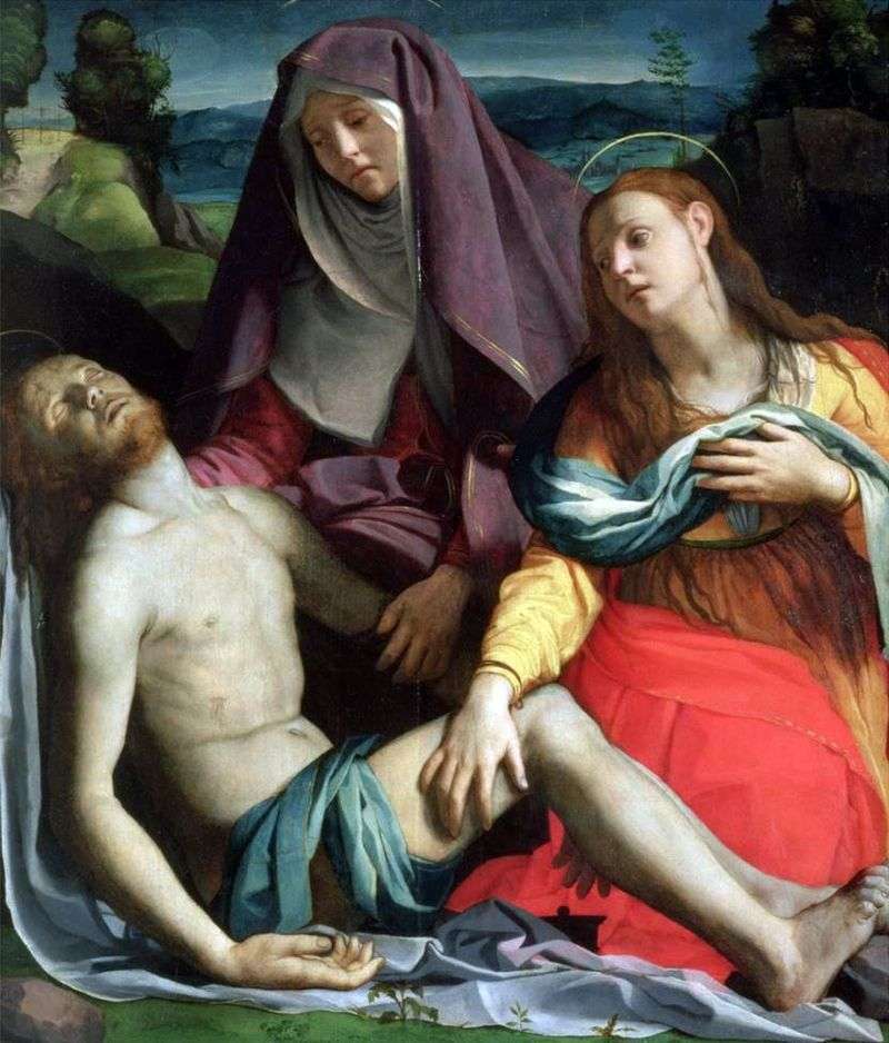 Cristo morto con la madre di Dio e Maria Maddalena (Pieta)   Agnolo Bronzino